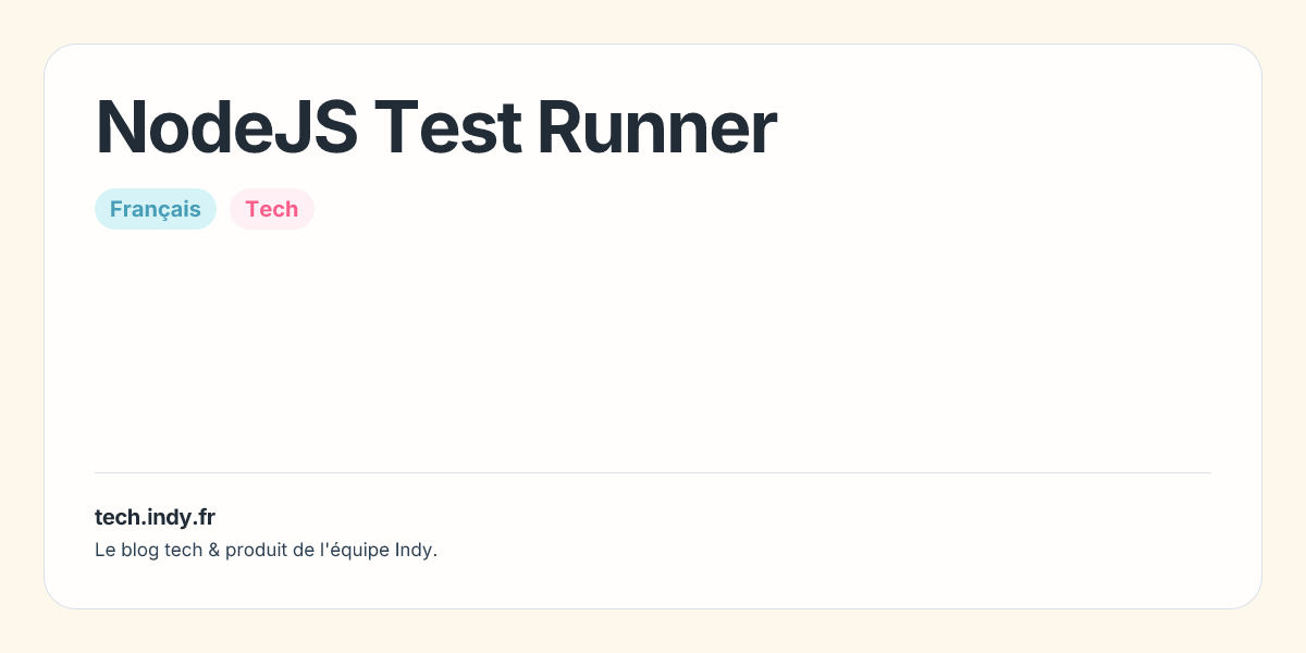 kodecamp 5.0 intermediate nodejs class 3 - advanced... NodeJS Test Runner