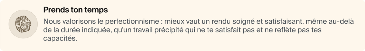 Conseils pour le test technique (suite)