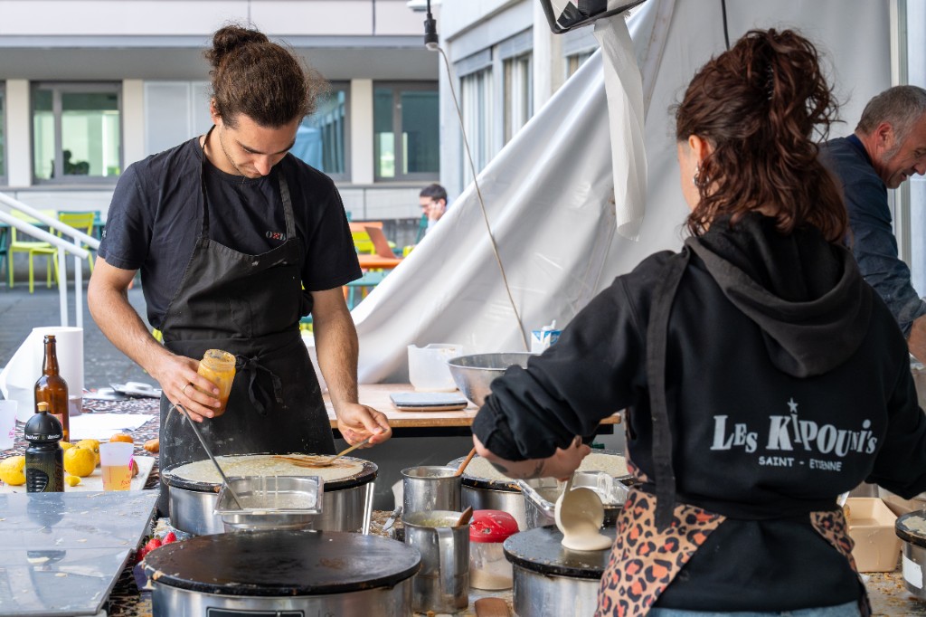 Les crêpes de MiXiT, préparées sur place tout au long de l'événement